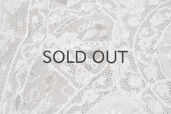 画像4: フランス・アンティークレース スクエア/繊細　穴あり