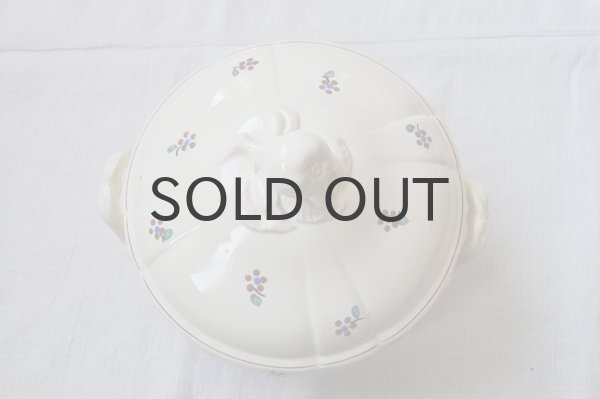 画像2: フランス・アンティーク SARREGUEMINES（サルグミンヌ）花リム スーピエール/花柄