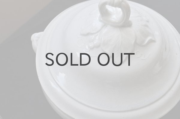 画像4: 【送料無料】フランス・アンティーク GIENジアン窯　スーピエール/蓋付