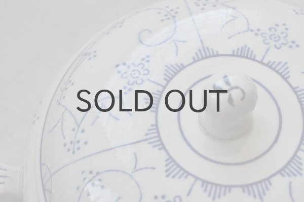 画像6: ベルギー・BOCH（ボッホ） サキソニー（ブルーフルーテッド）柄　スーピエール