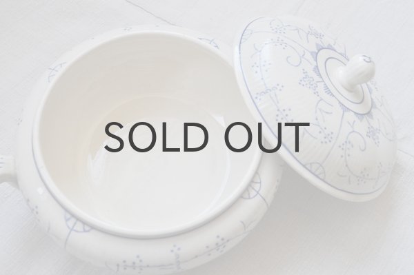 画像2: ベルギー・BOCH（ボッホ） サキソニー（ブルーフルーテッド）柄　スーピエール