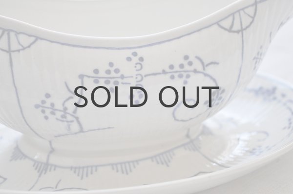 画像3: ベルギー・BOCH（ボッホ） サキソニー（ブルーフルーテッド）柄　ソーシエール