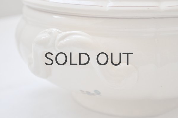 画像5: フランス・アンティーク SARREGUEMINES（サルグミンヌ）花リム スーピエール/花柄