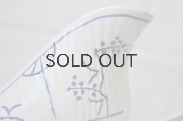 画像5: ベルギー・BOCH（ボッホ） サキソニー（ブルーフルーテッド）柄　ソーシエール