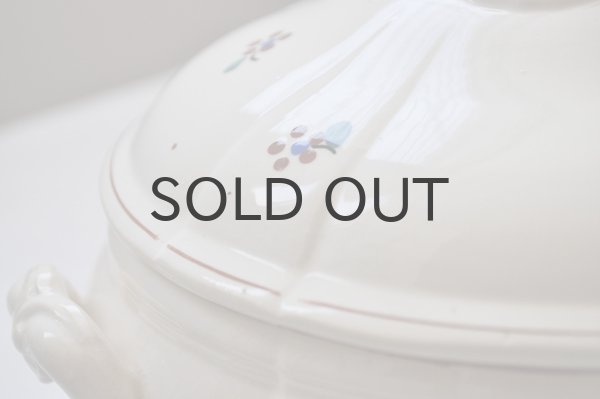 画像4: フランス・アンティーク SARREGUEMINES（サルグミンヌ）花リム スーピエール/花柄