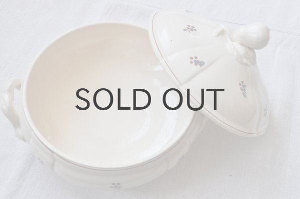 画像3: フランス・アンティーク SARREGUEMINES（サルグミンヌ）花リム スーピエール/花柄