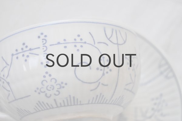 画像3: ベルギー・BOCH（ボッホ）サキソニー柄（ブルーフルーテッド）　大きめカップ＆ソーサー