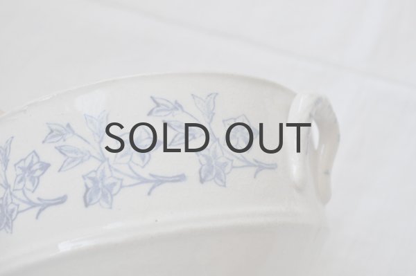 画像4: フランス・アンティーク St.Vallier　青ステンシルスープ入れ／蓋なし／19世紀中頃