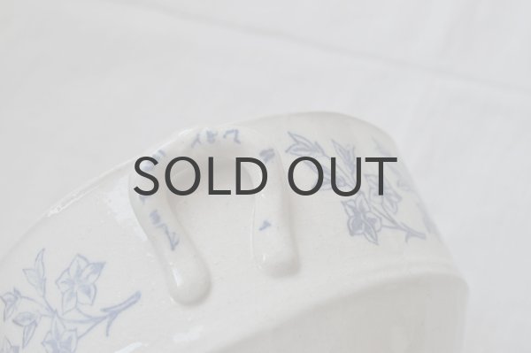 画像5: フランス・アンティーク St.Vallier　青ステンシルスープ入れ／蓋なし／19世紀中頃