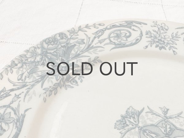 画像3: フランス・アンティーク ペクソンヌ窯 プレート/ルイ16世シリーズ/21cm