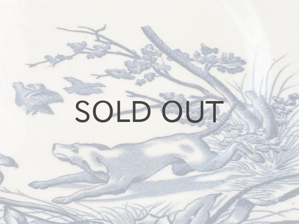 画像2: フランス・アンティーク クレールフォンテーヌCHASSEプレート/22.5cm