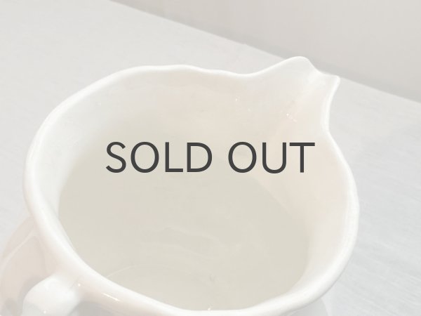 画像6: フランス・アンティーク SARREGUEMINES（サルグミンヌ）花リム ／ミルクピッチャー