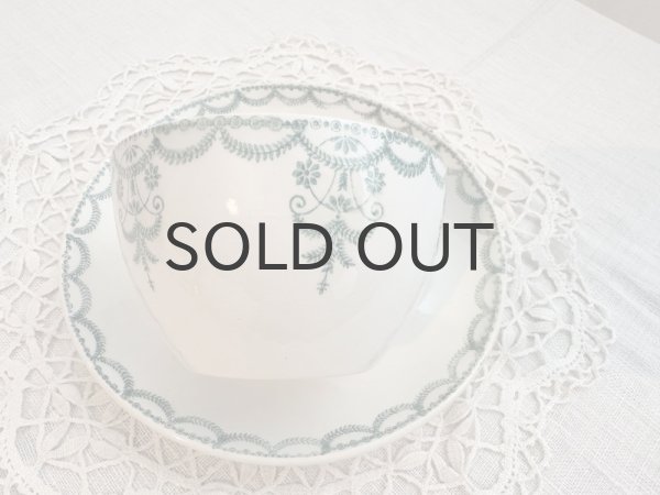 画像2: フランス・アンティーク  サンタマン　ガーランド模様C&S