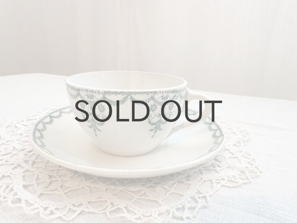 画像1: フランス・アンティーク  サンタマン　ガーランド模様C&S