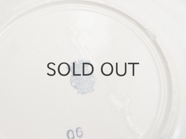 画像4: フランス・アンティーク　バドンビレー深皿　撫子