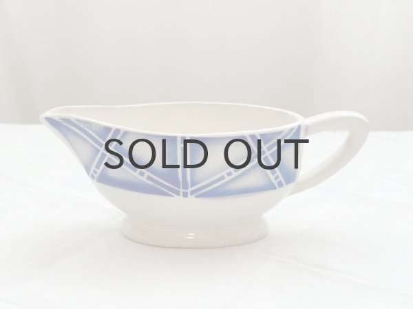 画像1: フランス・Sarregumines サルグミンヌ DIGOIN ソーシエール/ブルーステンシル/ROSTAND