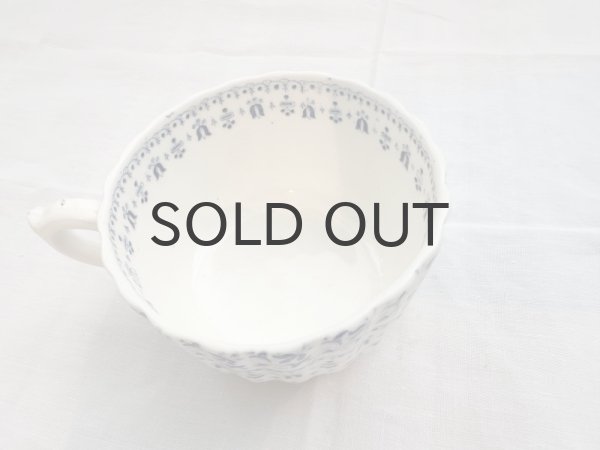 画像2: チェコ・窯元不明　インクブルーのマグカップ/フリル