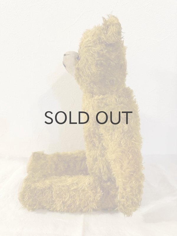 画像3: ドイツ・ヴィンテージ テディベア　平たいイエロークマちゃん　48cm