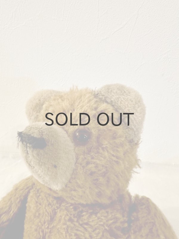 画像7: ドイツ・ヴィンテージ テディベア　まんまる顔とまんまる耳　30cm