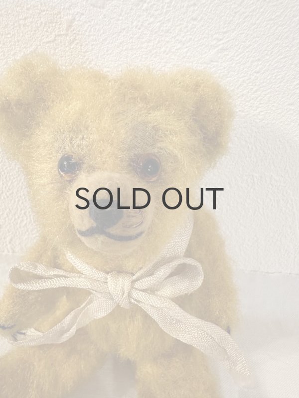 画像2: ドイツ・ヴィンテージ クリクリおめめの黄色いピーナツベア　17cm