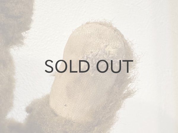 画像5: ドイツ・ヴィンテージ テディベア　びっくり顔のこげ茶くん　38cm