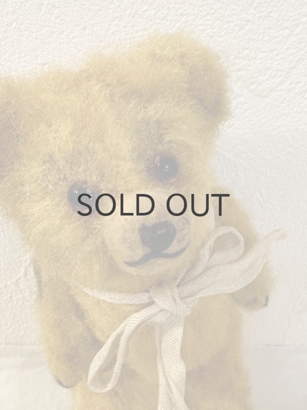 画像7: ドイツ・ヴィンテージ クリクリおめめの黄色いピーナツベア　17cm