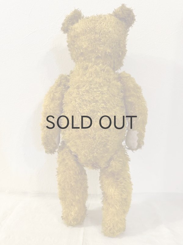 画像4: ドイツ・ヴィンテージ テディベア　平たいイエロークマちゃん　48cm