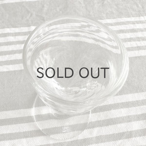 画像2: フランス・アンティーク リキュールグラス　トロンプルイユ　1900年初期　三角厚底