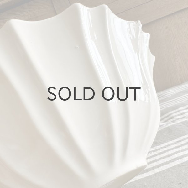 画像6: フランス・ギサギザリムのサラダボウル/エクリュ/窯元不明