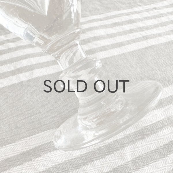 画像4: フランス・アンティーク リキュールグラス　トロンプルイユ　1900年初期　三角厚底