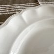 画像3: フランス・アンティーク　白錫釉　花リムプレート31cm
