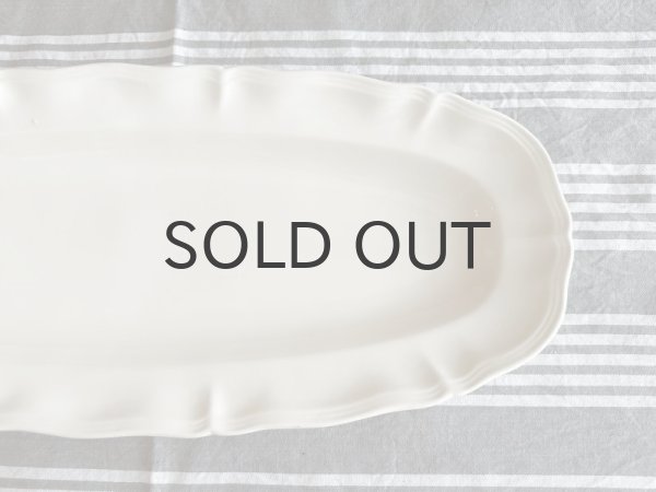 画像3: 【送料無料】フランス　サルグミンヌ　花リム　ポワソンプレート（魚用）58.5cm