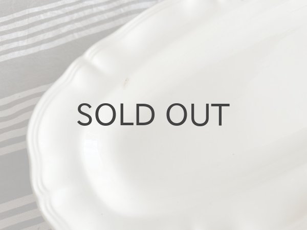 画像5: 【送料無料】フランス　サルグミンヌ　花リム　ポワソンプレート（魚用）58.5cm