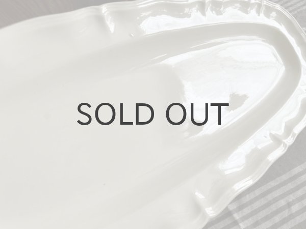 画像4: 【送料無料】フランス　サルグミンヌ　花リム　ポワソンプレート（魚用）58.5cm