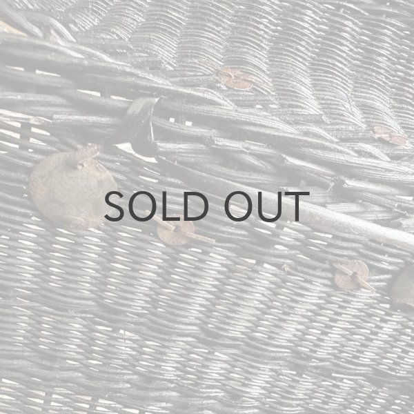 画像4: 【送料無料】フランス・アンティーク ナポレオン3世様式　ブラックパニエ　モノグラム