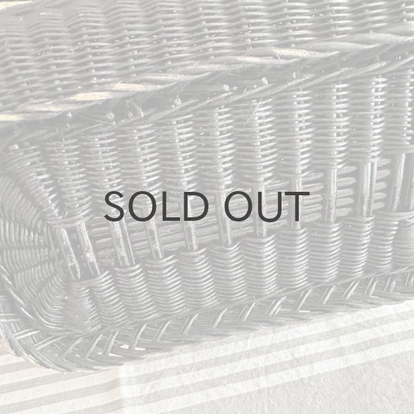 画像5: 【送料無料】フランス・アンティーク ナポレオン3世様式　ブラックパニエ　モノグラム