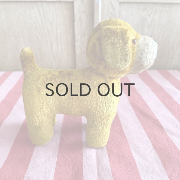 画像3: フランス・ヴィンテージ  黄色いわんこ　グラスアイ　