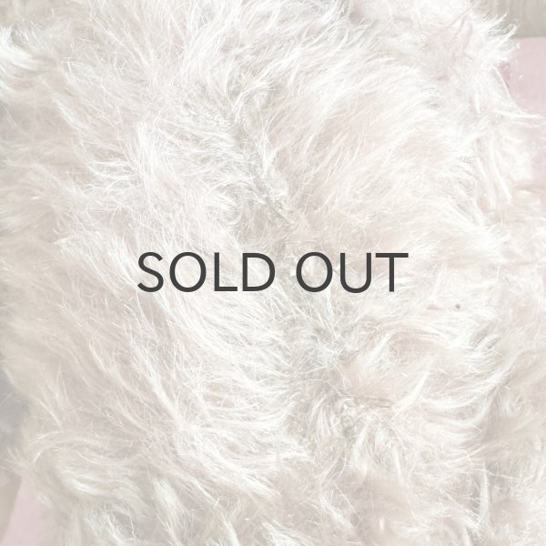 画像8: ドイツ・ヴィンテージ  ロングモヘアのテディベア/ピンク　グラスアイ　41cm 5ジョイント