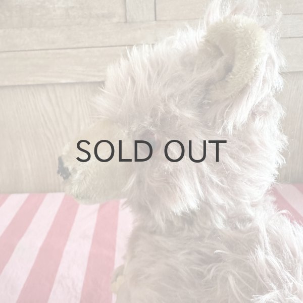 画像5: ドイツ・ヴィンテージ  ロングモヘアのテディベア/ピンク　グラスアイ　41cm 5ジョイント