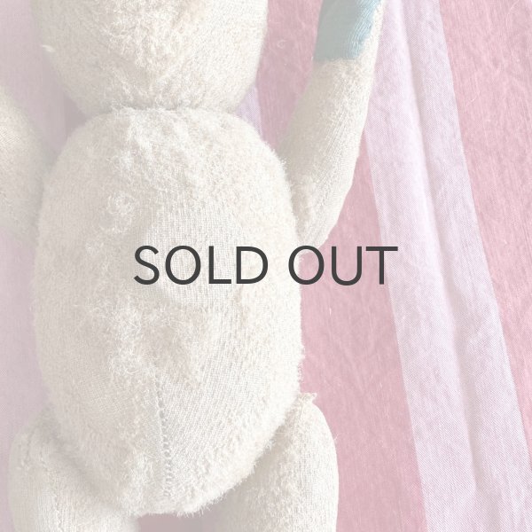 画像8: ドイツ・アンティーク　テディベア　耳なしくん　31cm グラスアイ