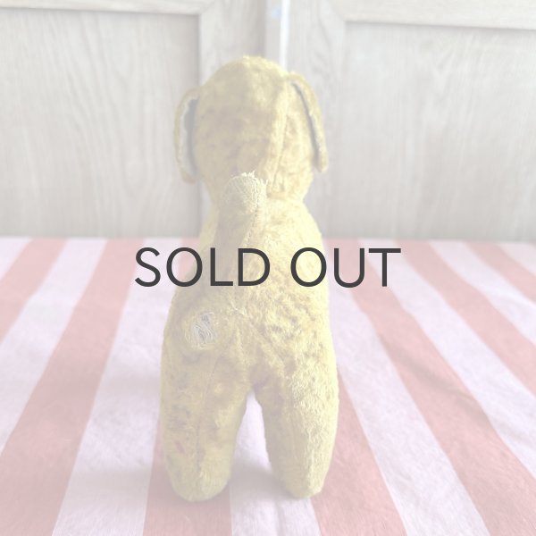 画像4: フランス・ヴィンテージ  黄色いわんこ　グラスアイ　