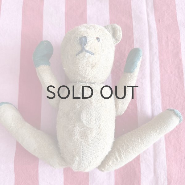 画像6: ドイツ・アンティーク　テディベア　耳なしくん　31cm グラスアイ