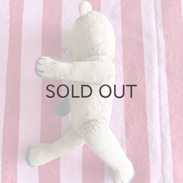 画像11: ドイツ・アンティーク　テディベア　耳なしくん　31cm グラスアイ