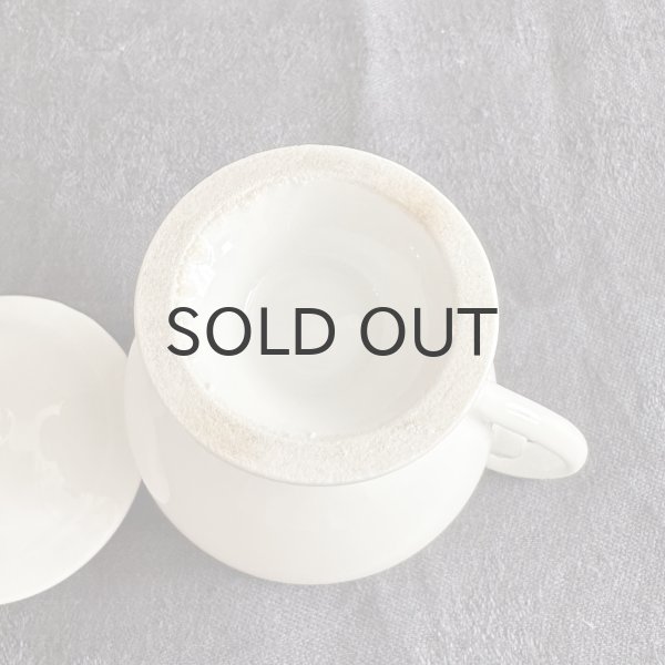 画像6: フランス・アンティーク 蓋付き　クレミエ（クリームポット）窯元不明