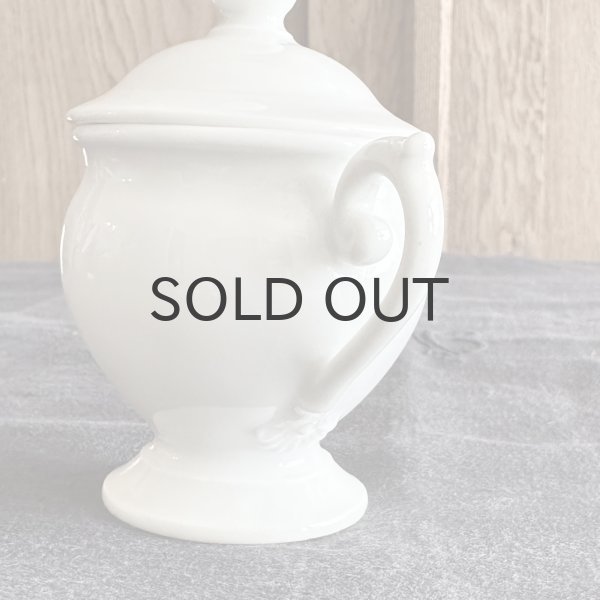 画像2: フランス・アンティーク 蓋付き　クレミエ（クリームポット）窯元不明