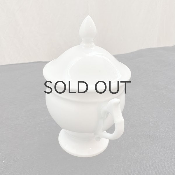 画像2: フランス・アンティーク 蓋付き　クレミエ（クリームポット）窯元不明/ B