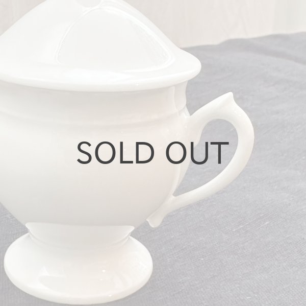 画像2: フランス・アンティーク 蓋付き　クレミエ（クリームポット）窯元不明/ A