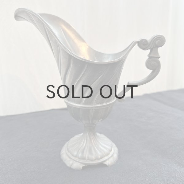 画像4: フランス・アンティーク エタン（ピューター）曲線が美しいジャグ