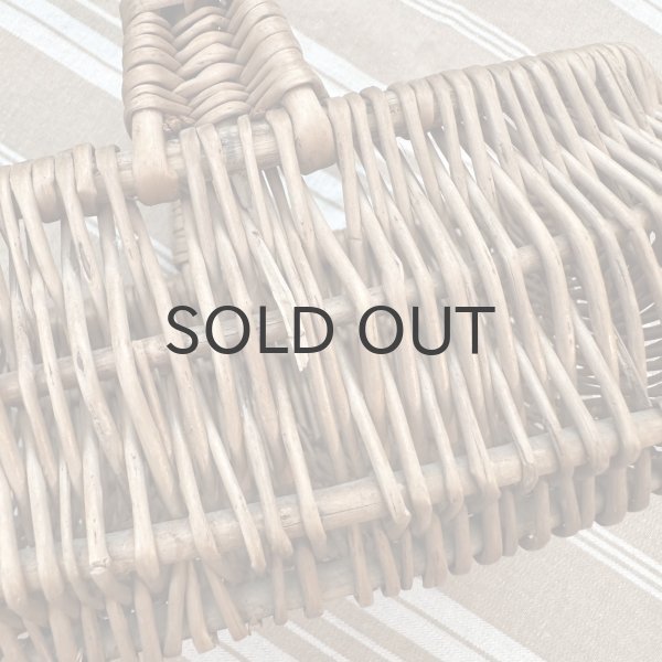 画像4: フランス・アンティーク 小さな子供用角型パニエ　ワンハンドル