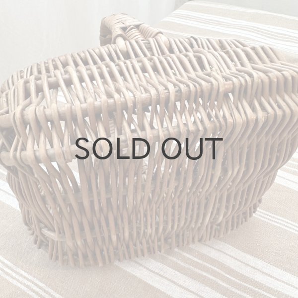 画像3: フランス・アンティーク 小さな子供用角型パニエ　ワンハンドル